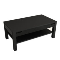 Konferenčný stolík, čierna/čierna s extra vysokým leskom, ADONIS AS 96 P1, poškodený tovar