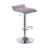 Barová stolička, sivá/chróm, FUEGO P1, poškodený tovar