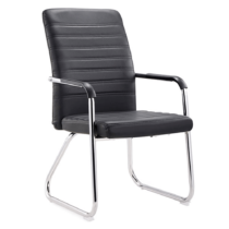 Zasadacia stolička, čierna/chróm, ISLA, poškodený tovar