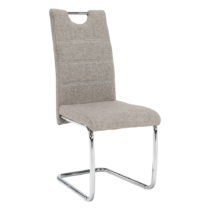 Jedálenská stolička, béžová/svetlé šitie, ABIRA NEW, rozbalený tovar