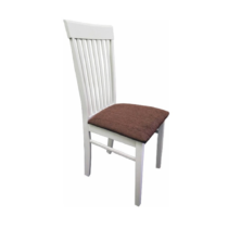 Stolička, biela/hnedá látka,  ASTRO P1, poškodený tovar