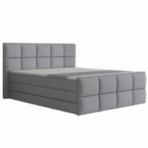 Komfortná posteľ, sivá látka, 160x200, RAVENA KOMFORT