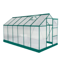 Záhradný skleník, polykarbonát, 190x371x205 cm, BURIO