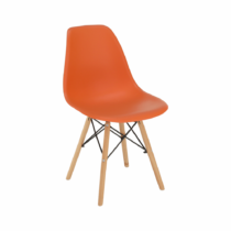 Stolička, oranžová/buk, CINKLA 3 NEW R2, rozbalený tovar