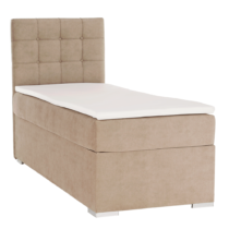 Boxspringová posteľ, jednolôžko, svetlohnedá, 80x200, ľavá, DANY, rozbalený tovar