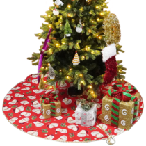 TEMPO-KONDELA DILAYLA, podložka pod vianočný stromček, červená, 1,45 m