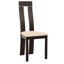 Drevená stolička, wenge/látka béžová, DESI