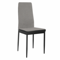Jedálenská stolička, svetlosivá/čierna, ENRA, rozbalený tovar
