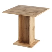 Jedálenský stôl, dub wotan, 79x79 cm, EUGO