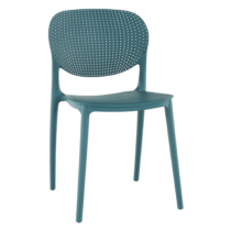 Stohovateľná stolička, modrá, FEDRA
