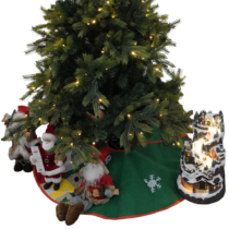 TEMPO-KONDELA GENEVIEVE, podložka pod vianočný stromček, zelená, 1,2 m