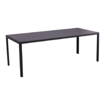 Záhradný stôl, 205 cm, čierna, MADERUP NEW