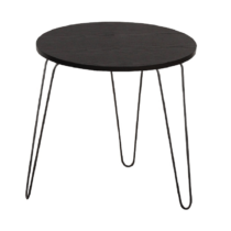 Príručný stolík, čierny dub/čierna, RONIN, poškodený tovar