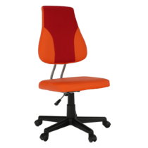 Otočná rastúca stolička, oranžová/červená, RANDAL P1, poškodený tovar
