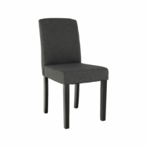 Jedálenská stolička, sivá látka/čierne drevo, SELUNA, poškodený tovar