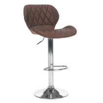 Barová stolička, hnedá/chróm, SOFALA, R1, rozbalený tovar