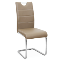 Jedálenská stolička, capuccino/svetlé šitie, ABIRA NEW R1, rozbalený tovar