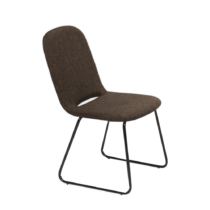Jedálenská stolička, hnedá/čierna, ADLAN, poškodený tovar