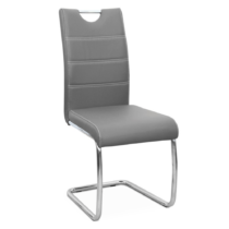 Jedálenská stolička, svetlosivá/svetlé šitie, ABIRA NEW P1, poškodený tovar