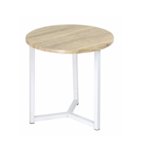 Príručný stolík, prírodná/biela, CELINI P1, poškodený tovar