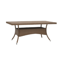 Záhradný ratanový stôl, 150x84 cm, STRIB